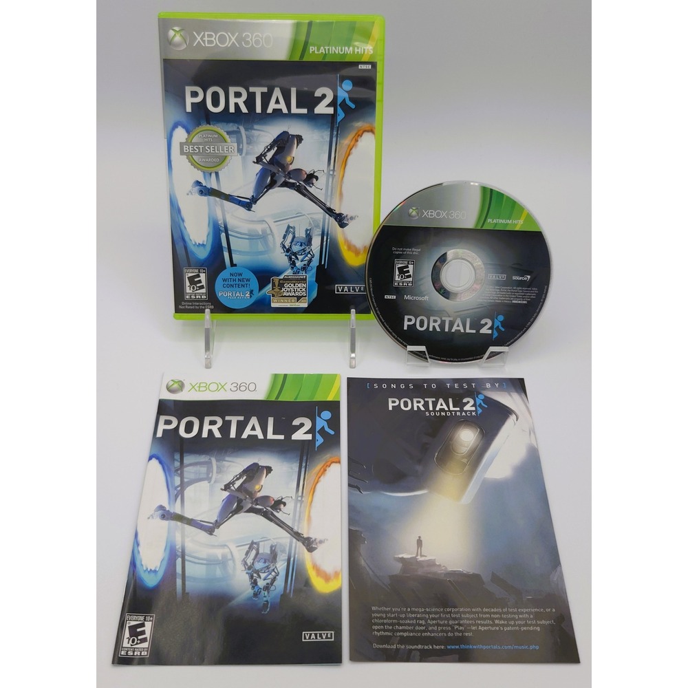 Valve Portal 2 Platinum Hits (2011) - Microsoft Xbox 360 - CIB w/ Manual